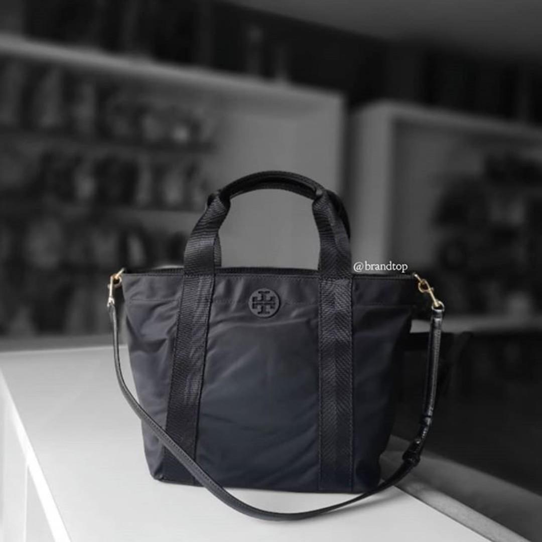 Tory burch top black nylon tote