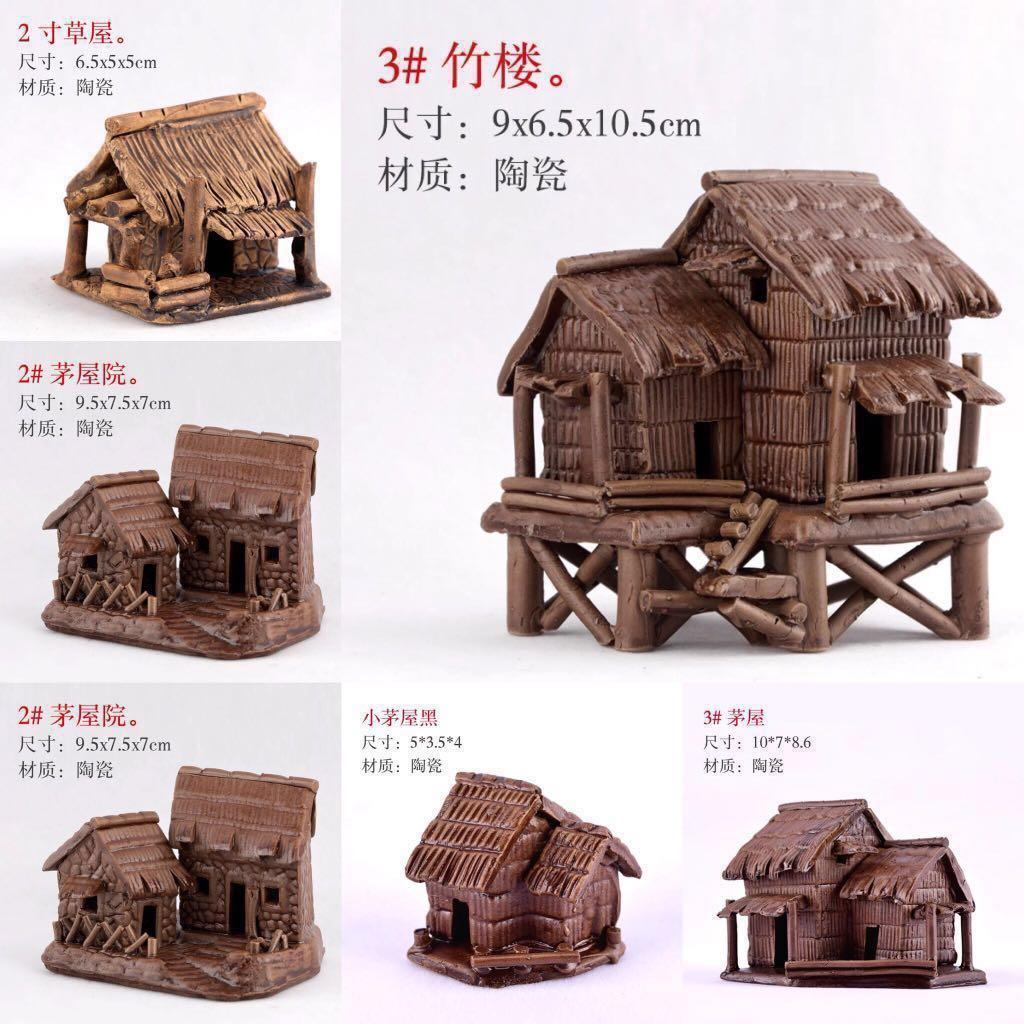 Bonsai Accessories Miniature House Aquarium Decor Gardening