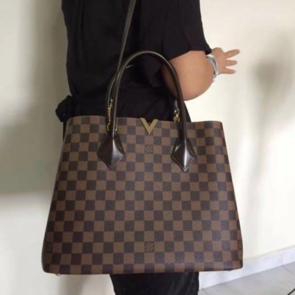 Louis Vuitton Kensington Damier Ebene Top Handle Shoulder Bag, Luxury, Bags  & Wallets on Carousell