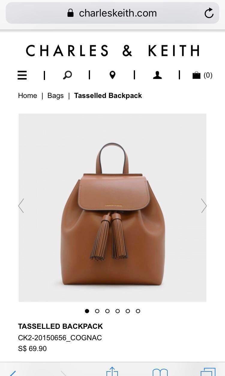 tasselled backpack