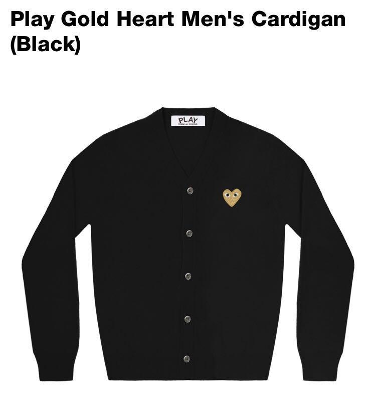 cdg play gold heart