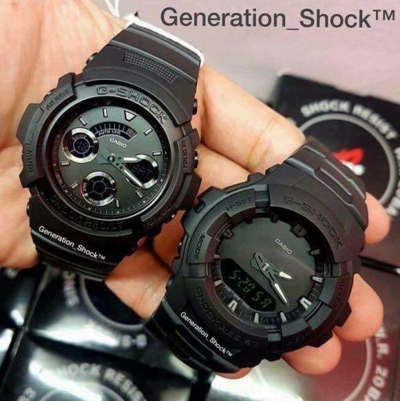 New Couple Set Gshock Unisex Diver Sports Watch 100 Original Authentic Casio G Shock G 100cu 1a Aw 591bb 1a Luxury Watches On Carousell