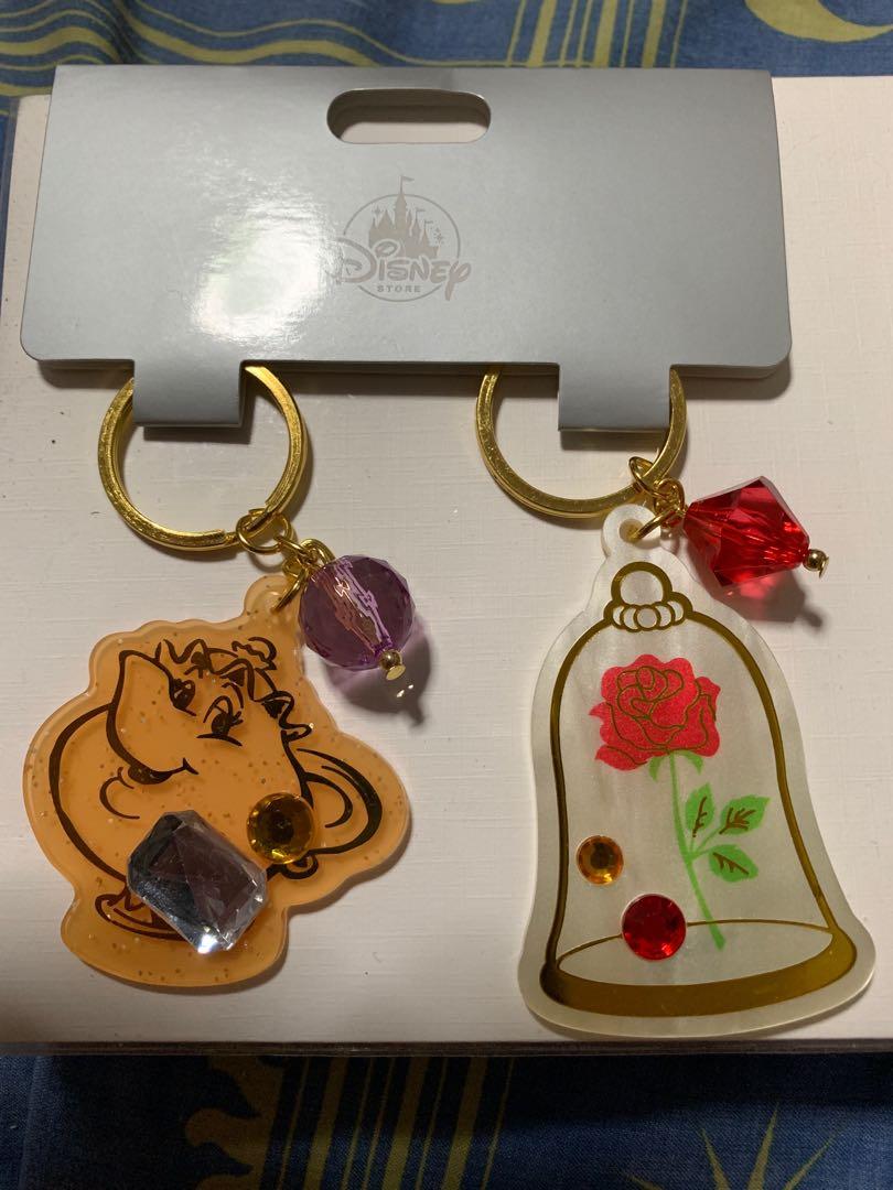 Disney Beauty & the Beast Keychain set, Everything Else on Carousell