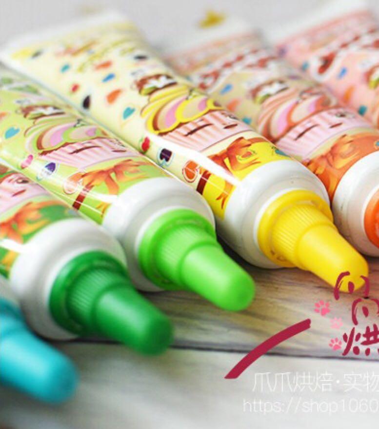 Edible Colour Tubes Icing Colouring Chocolate , Food & Drinks, Packaged ...