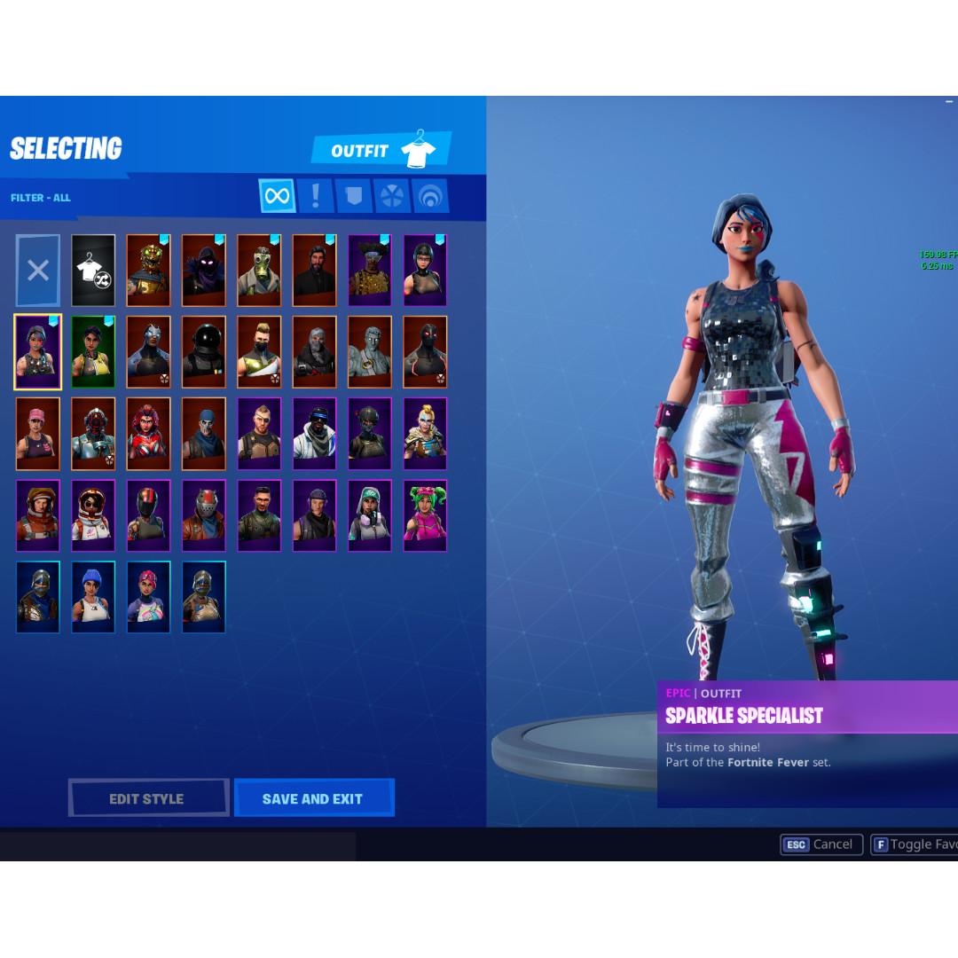 Fa Sparkle Specialist Semistacked Fortnite Account Toys Games Video Gaming Video Games On Carousell