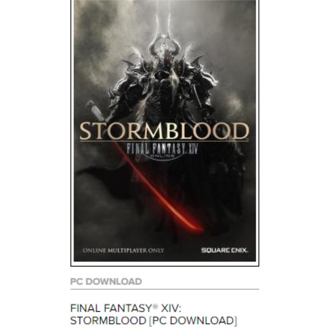 Ffxiv Online Final Fantasy Xiv Online Stormblood Expansion Heavenward Expansion Included For Accounts Registered Under Eu Region Toys Games Video Gaming In Game Products On Carousell