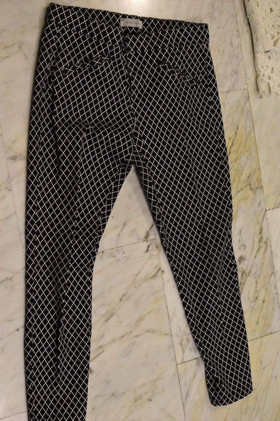gap checked trousers