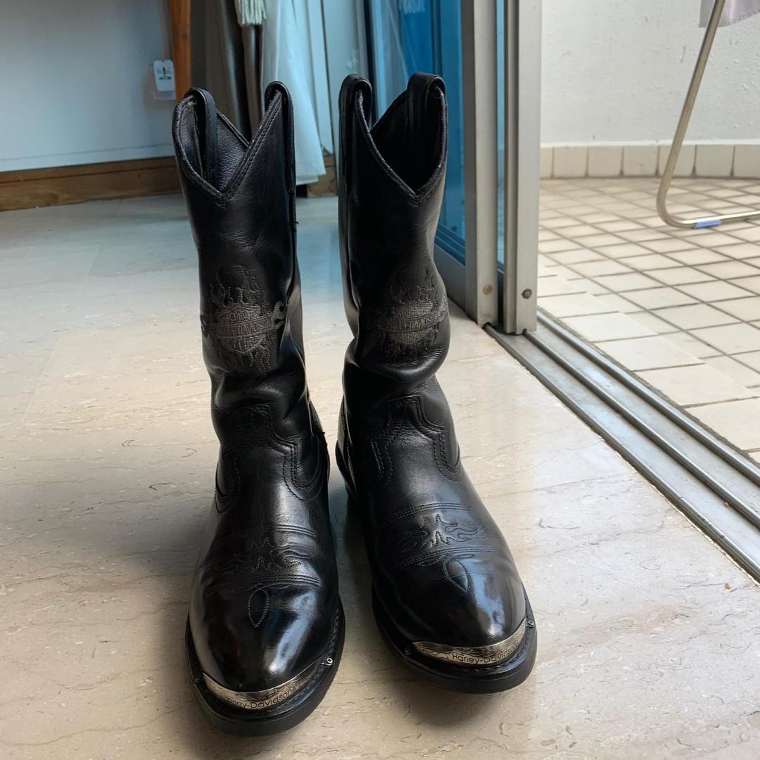 Harley Davidson Men s Boots Motorcycle Biker Western Cut Black