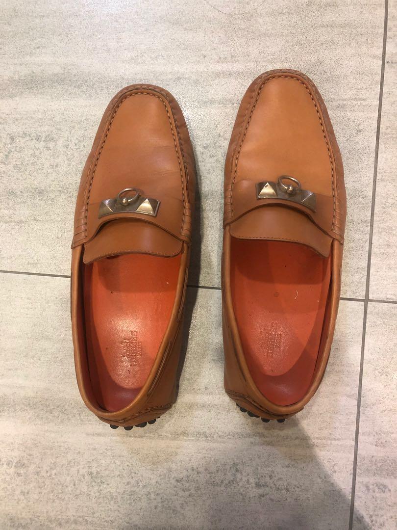hermes leather shoes