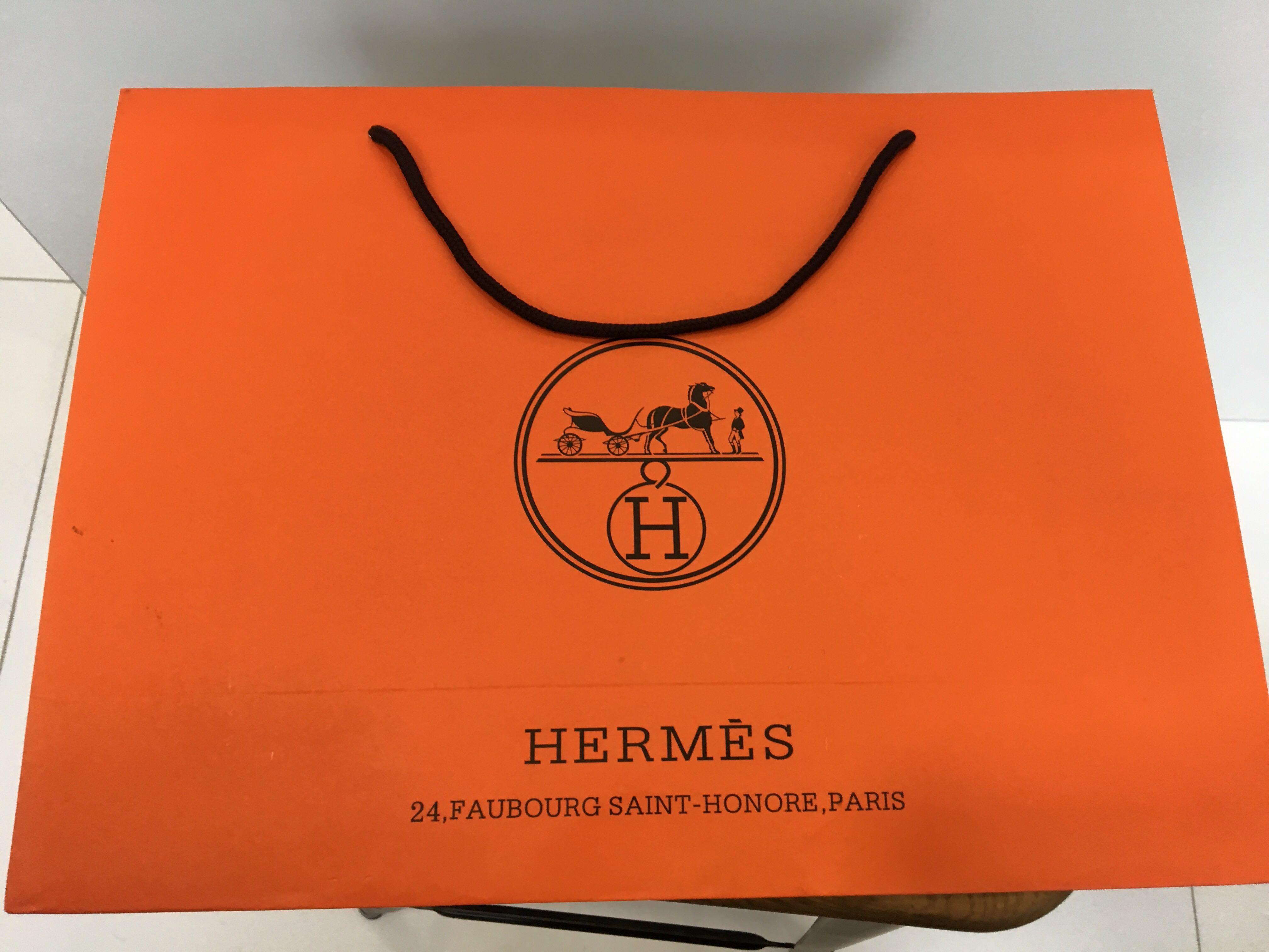 hermes paper bag original