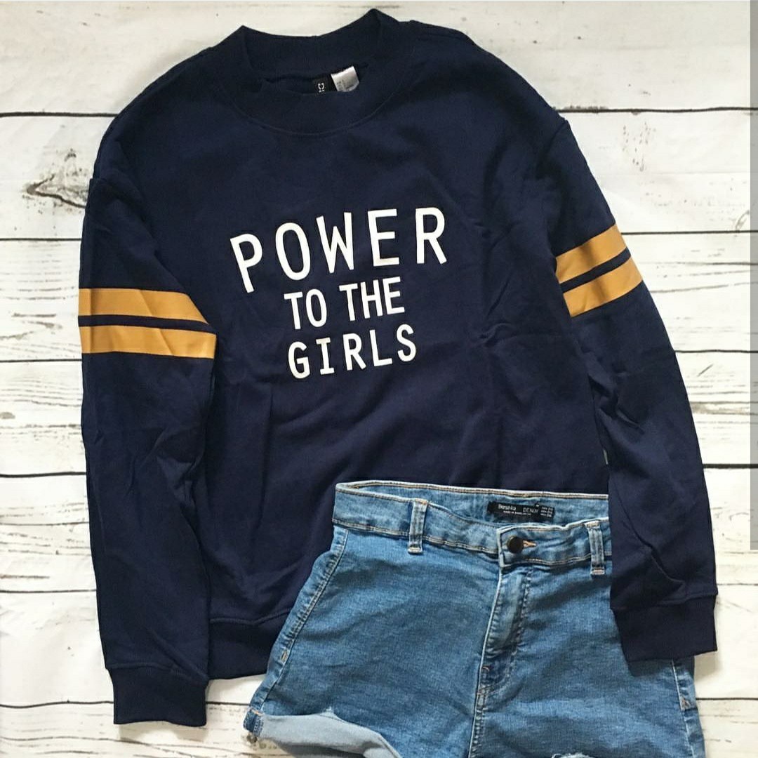 H m power to the hotsell girl sweatshirt