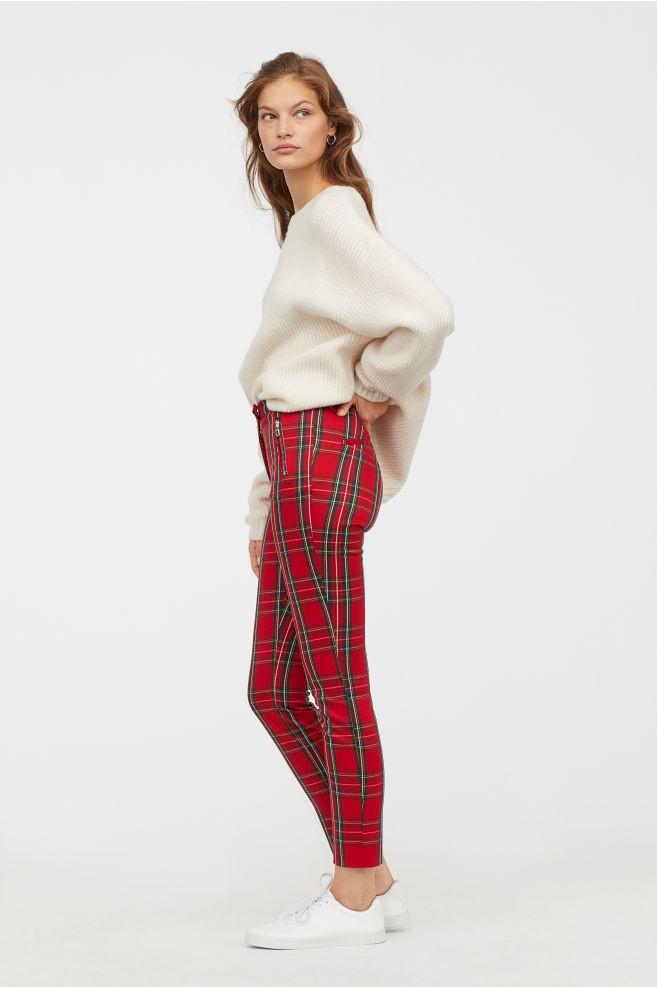 H\u0026M TARTAN PANTS, Fesyen Wanita 