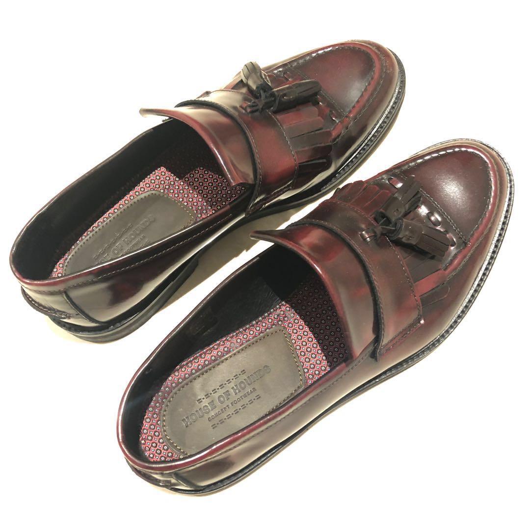 burgundy smart shoes