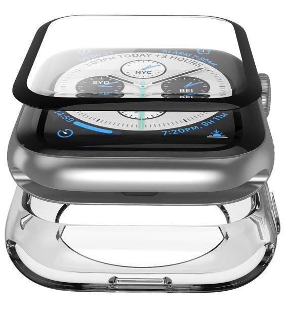 i Blason Halo Tempered Glass Screen Protector 2 pc Set with Clear Case for Apple Watch Series 4 44mm Mobile Phones Gadgets Mobile Gadget Accessories Cases Sleeves on Carousell