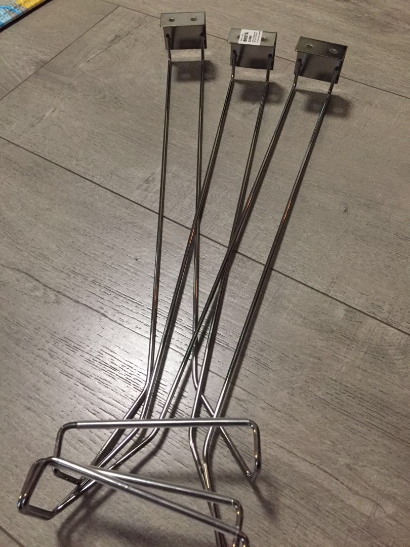 Ikea BESTA 21985 Wine Glass Rack x 3, 傢俬＆家居, 傢俬, 書櫃、櫃子及架 Carousell