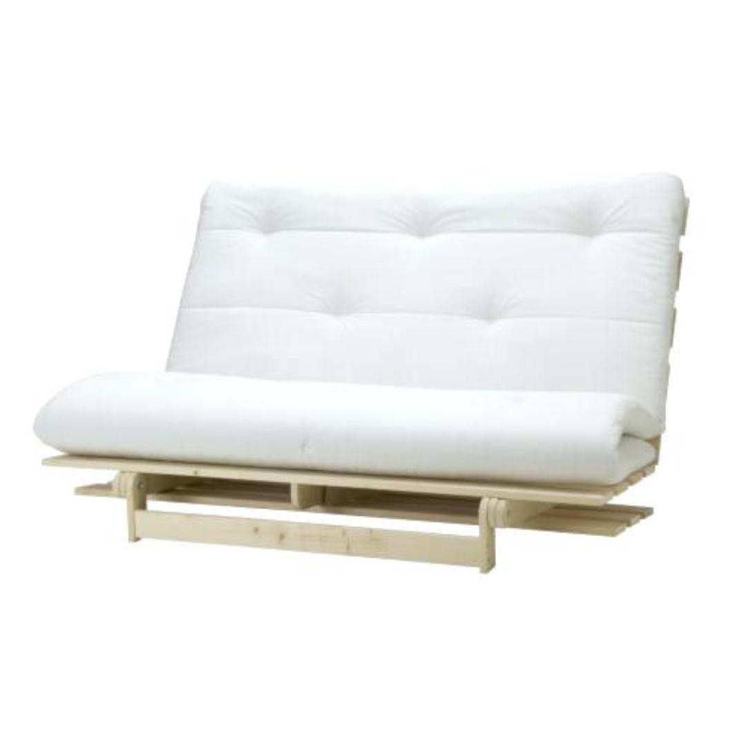 Ikea Double Futon Bed Sofa With Dark Blue Cover Furniture Beds Mattresses On Carousell