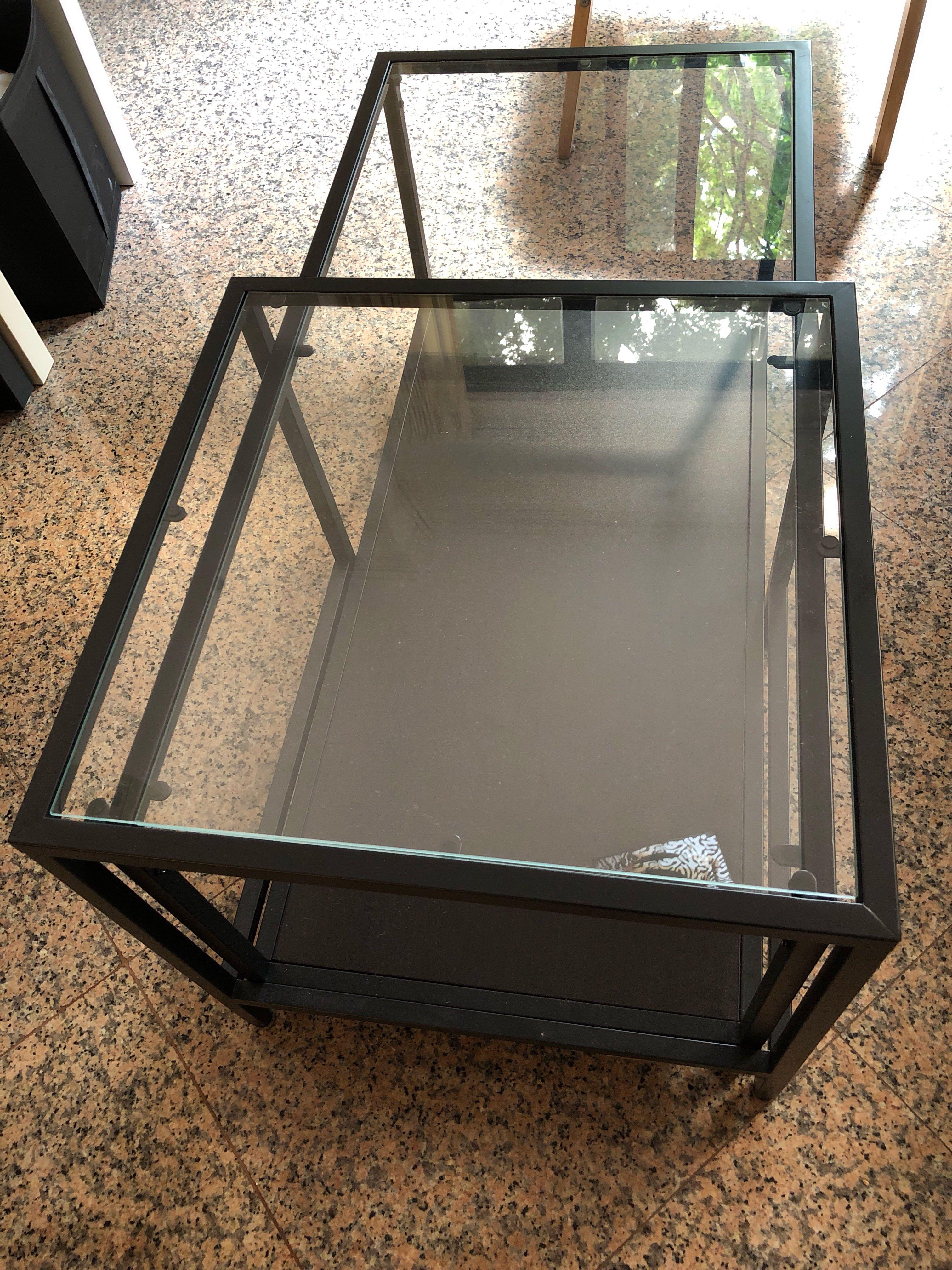 Ikea Vittsjo Glass Coffee Table Set Furniture Tables Chairs On Carousell