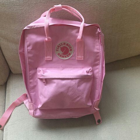 pastel pink kanken bag