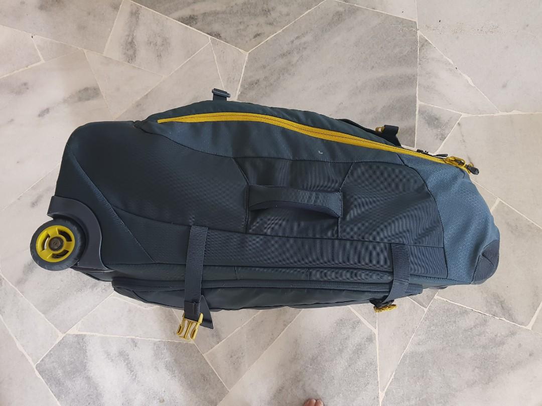 Kathmandu Hybrid 50L Backpack Harness Wheeled Travel Luggage Trolley