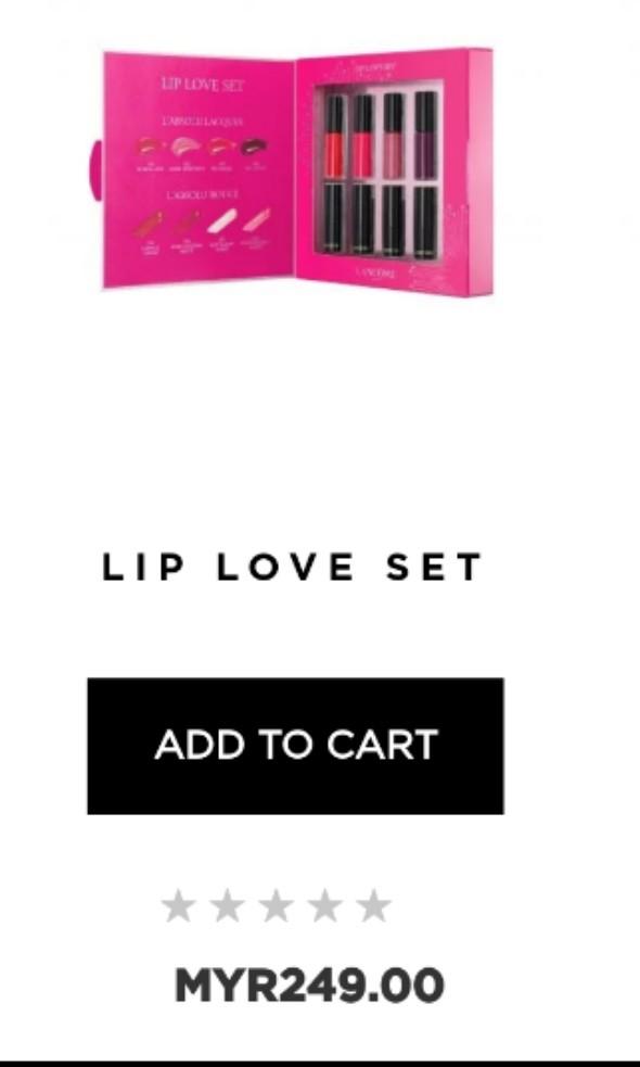lancome lip love set