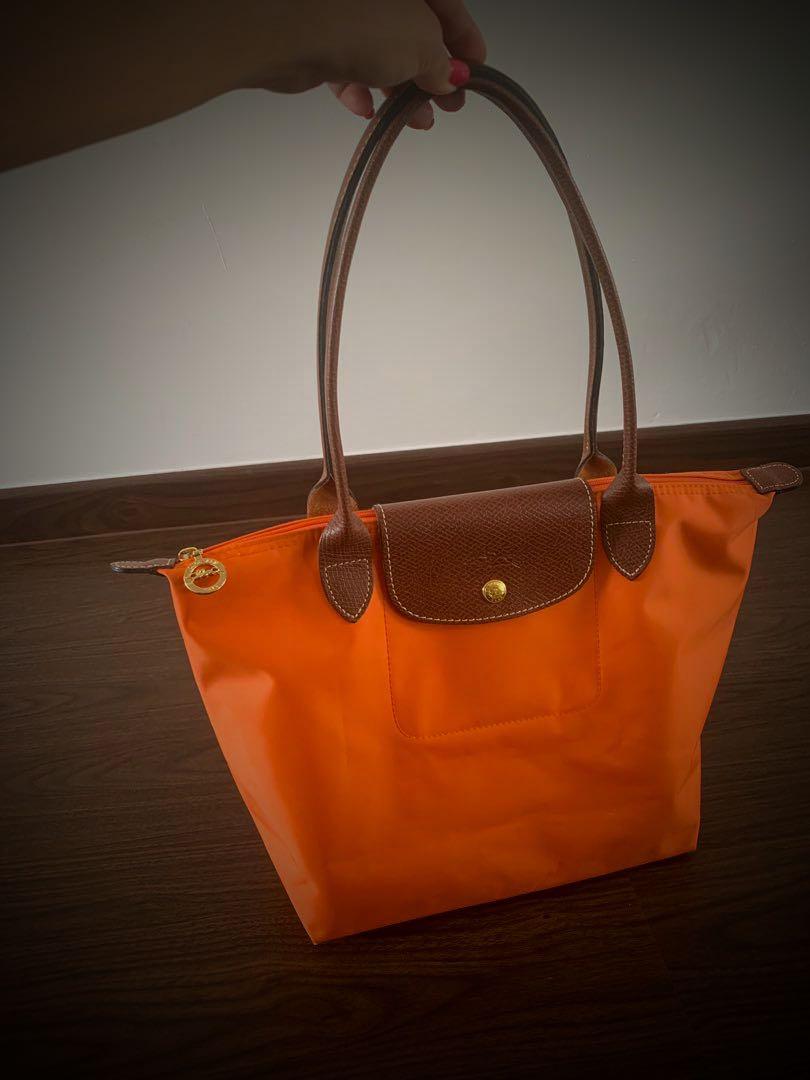 Orange longchamp sales