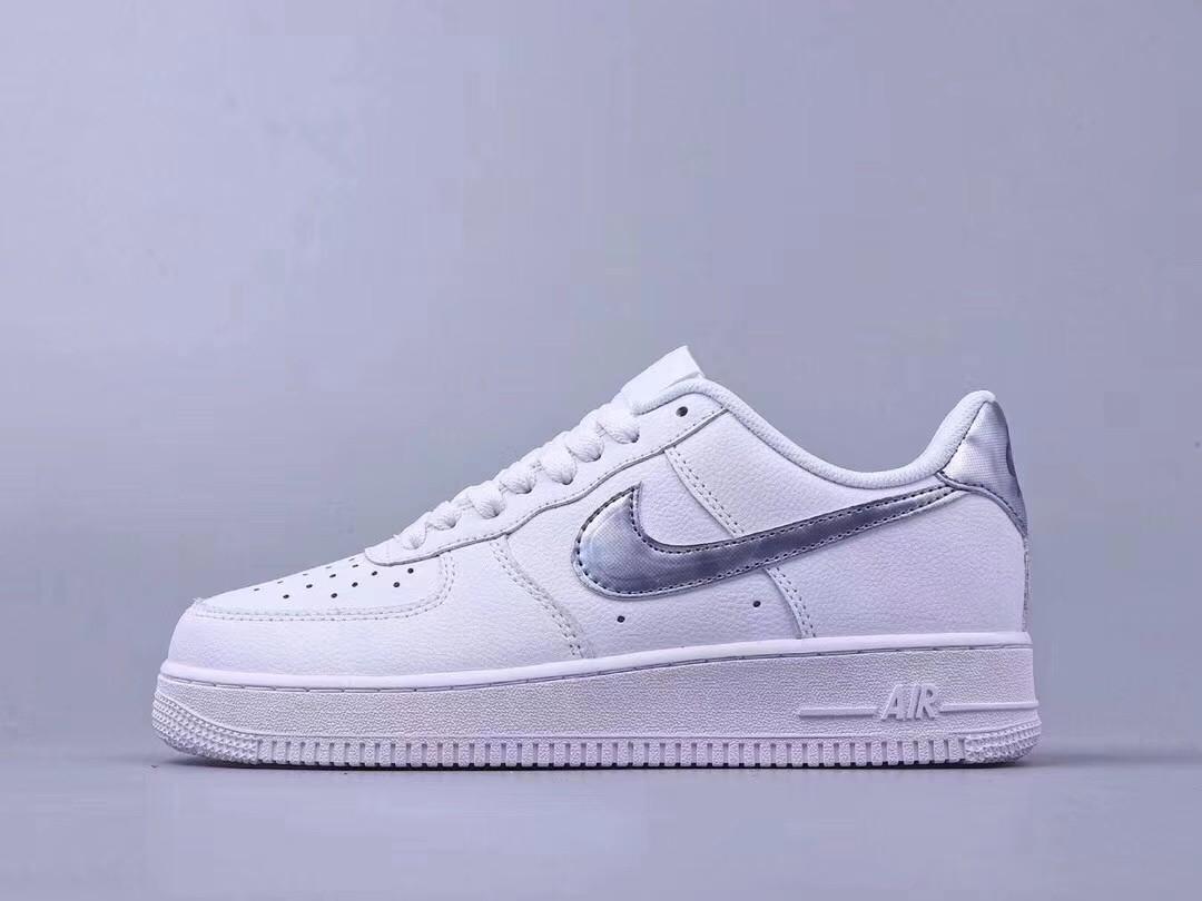 nike air force 1 silver