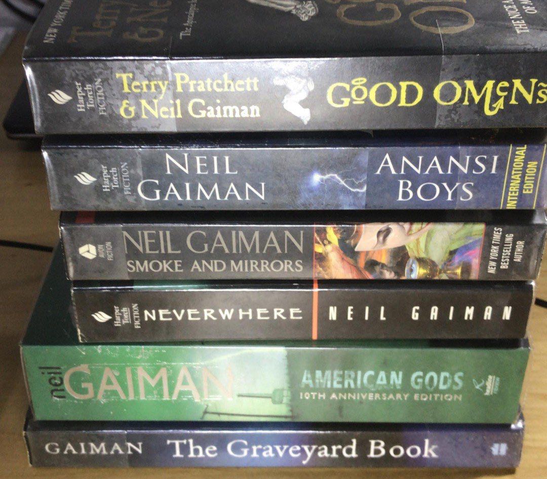 Paperback Neil Gaiman Novels Books Stationery Fiction On Carousell