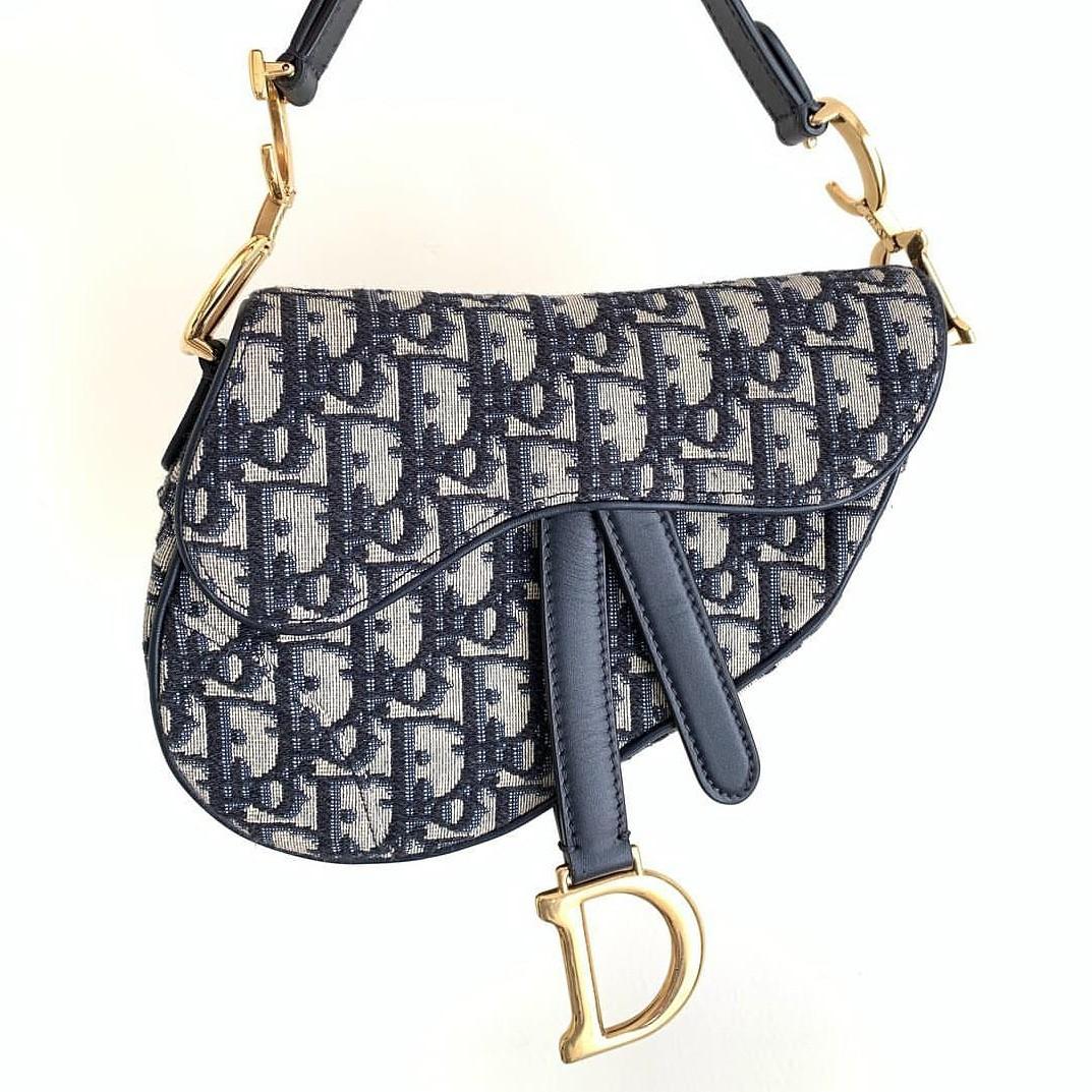 preloved dior saddle mini oblique 2018 complete