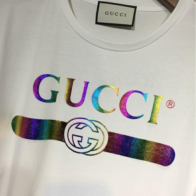 gucci holographic shirt