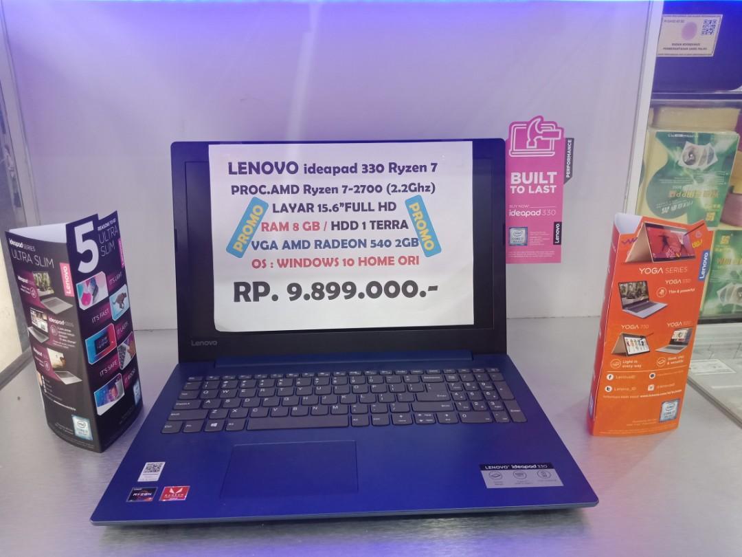 Promo Cicilan Tanpa Cc Lenovo Ideapad 330 Amd Ryzen 7 Elektronik Komputer Laptop Di Carousell