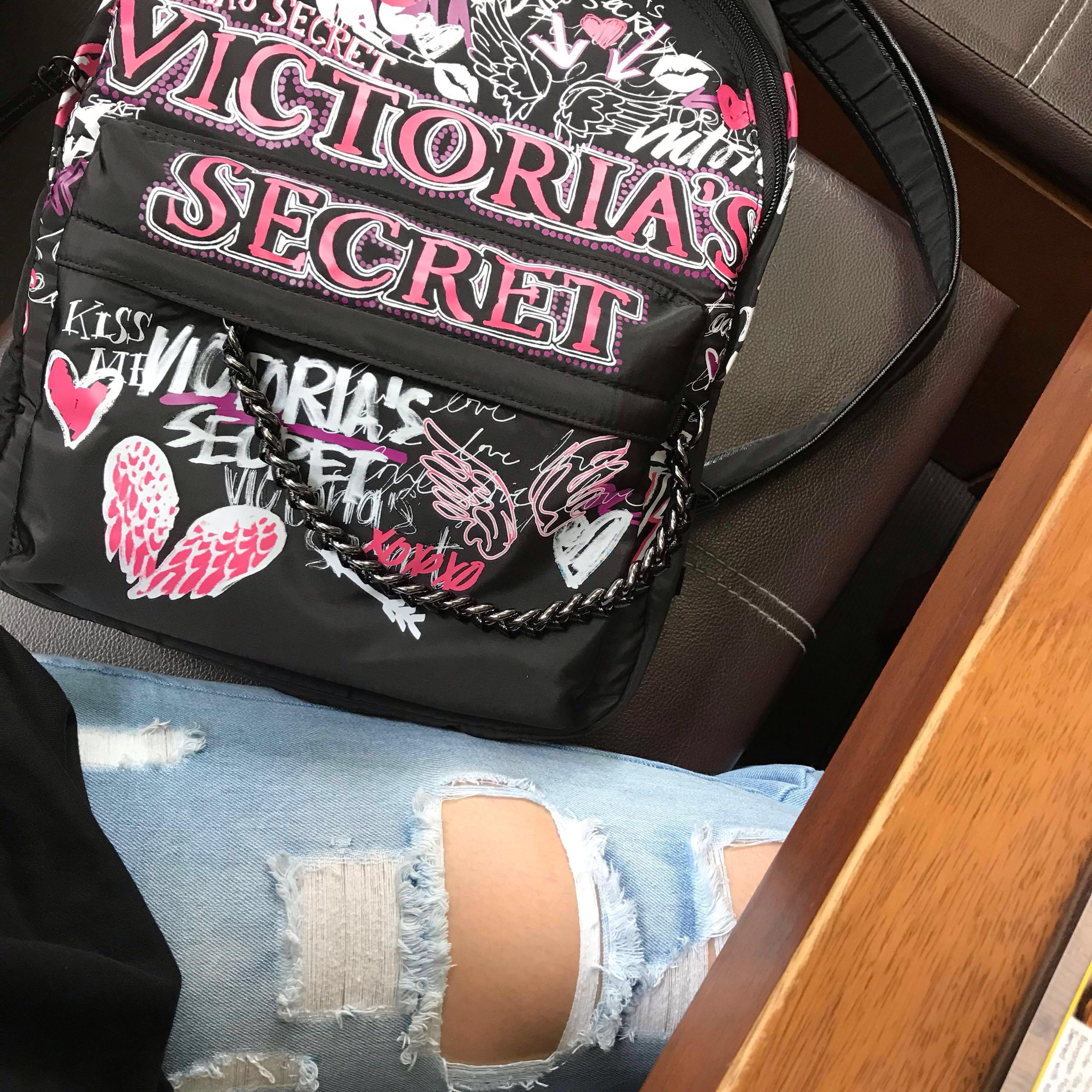 Victoria secret graffiti backpack top
