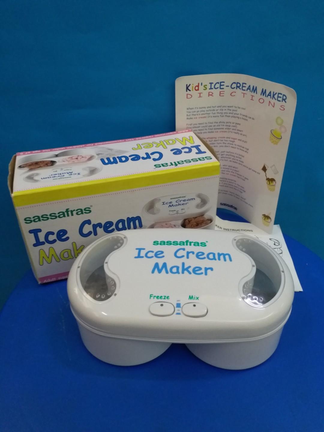 Sassafras ice cream maker instructions sales