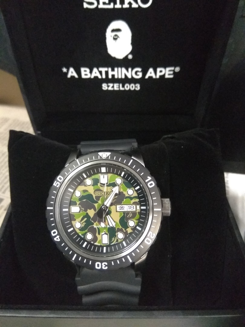 Seiko x Bape, Men's Fashion, Watches & Accessories, Watches on Carousell