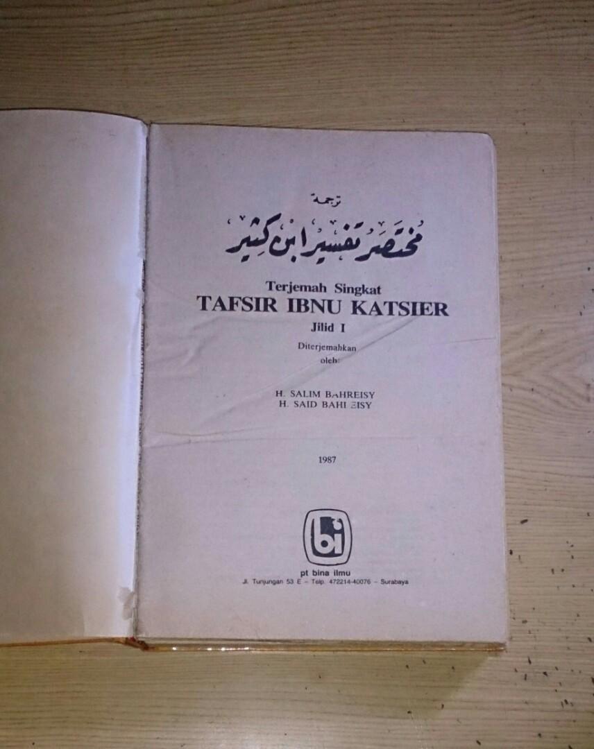 Terjemah Tafsir Ibnu Katsir Buku And Alat Tulis Buku Di Carousell