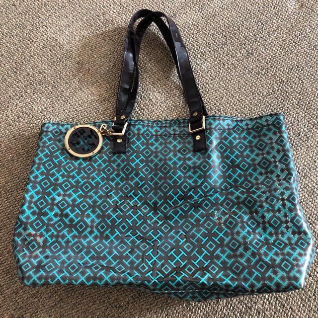 tory burch plastic bag