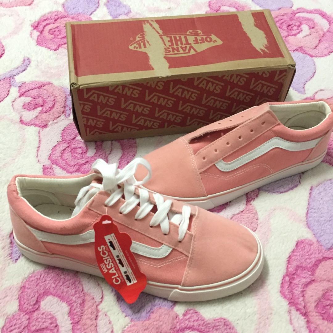 salmon pink vans