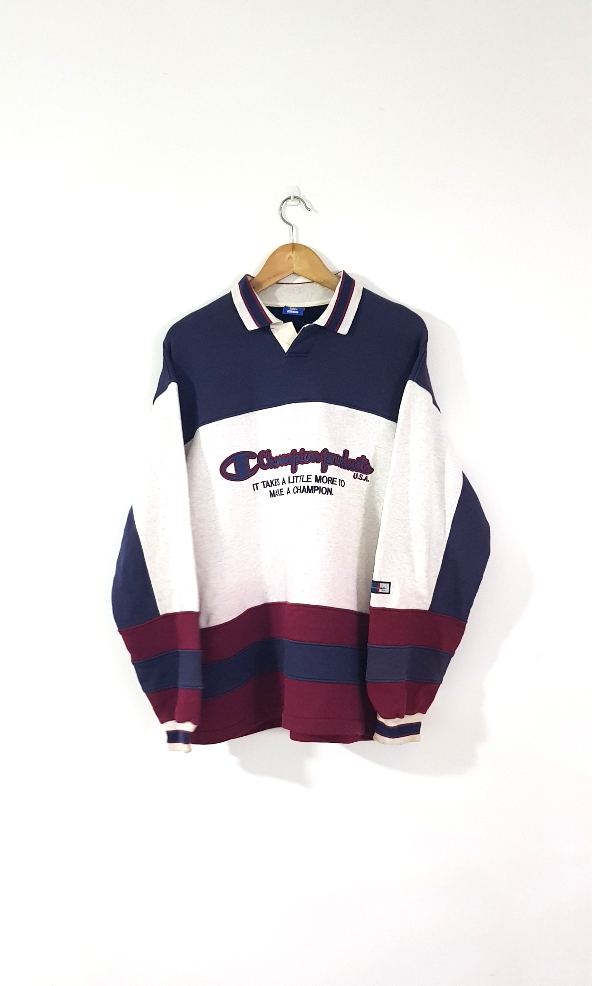 vintage collared sweatshirt
