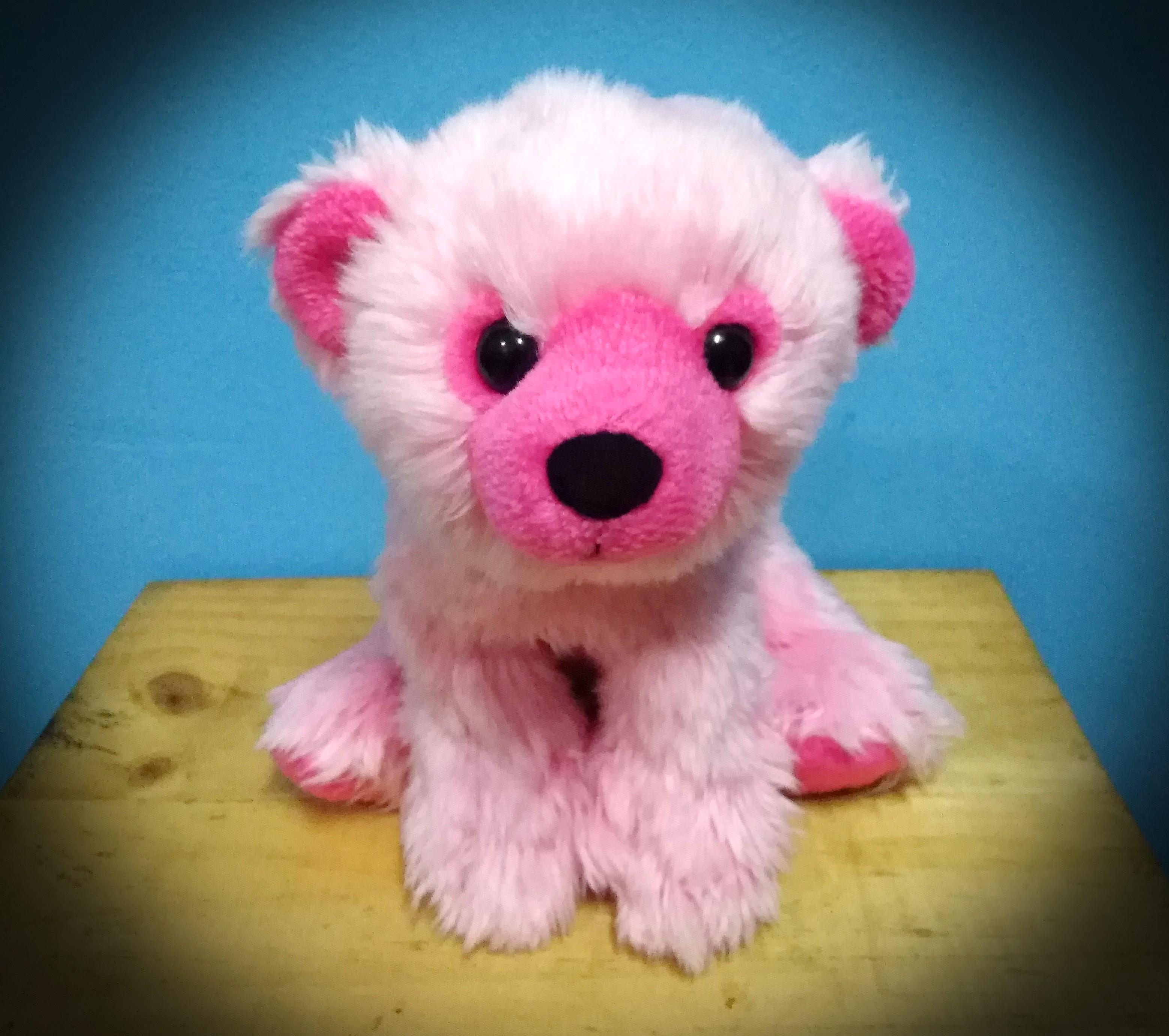 pink polar bear stuffed animal