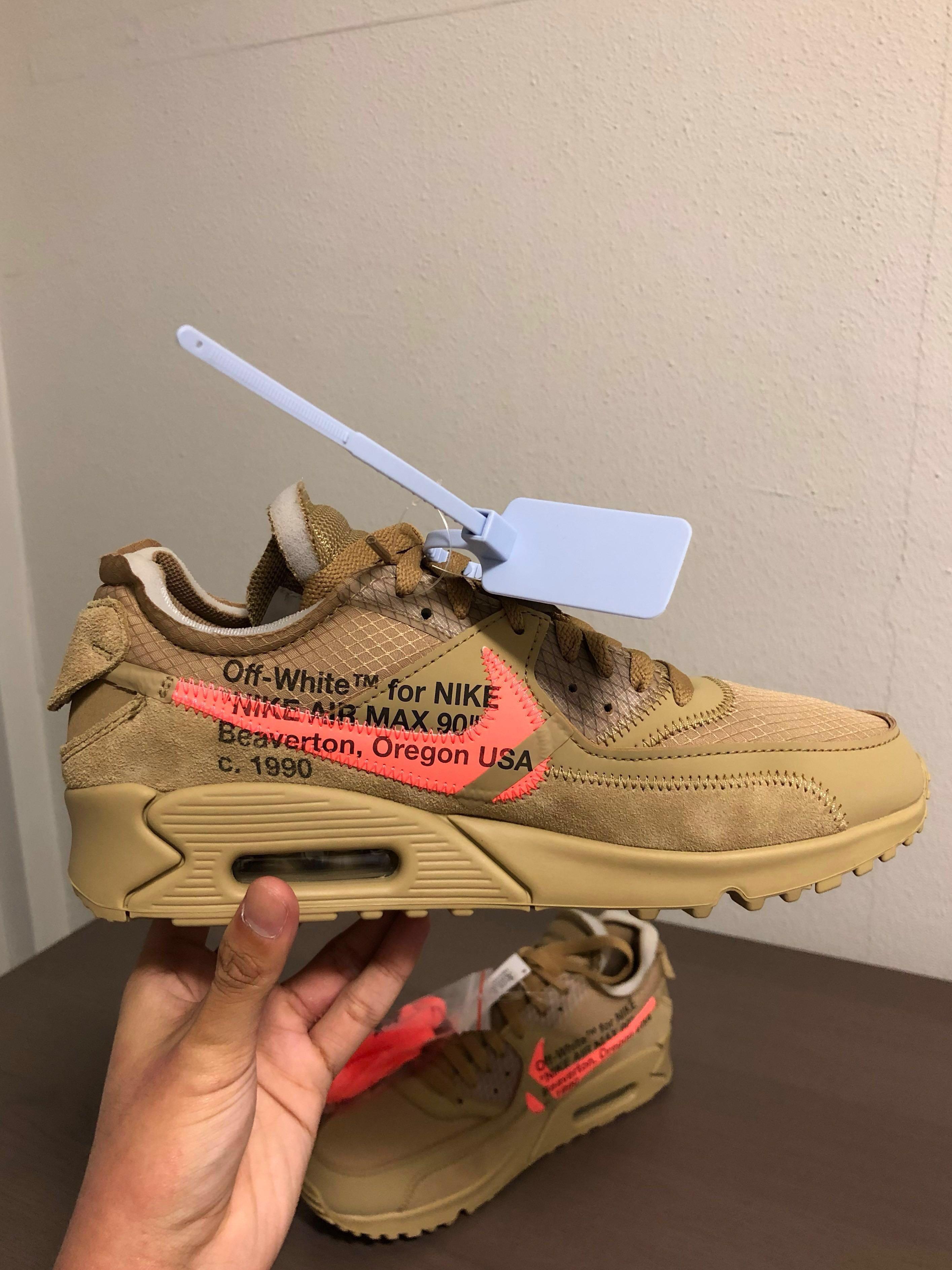 off white air max 90 desert ore price