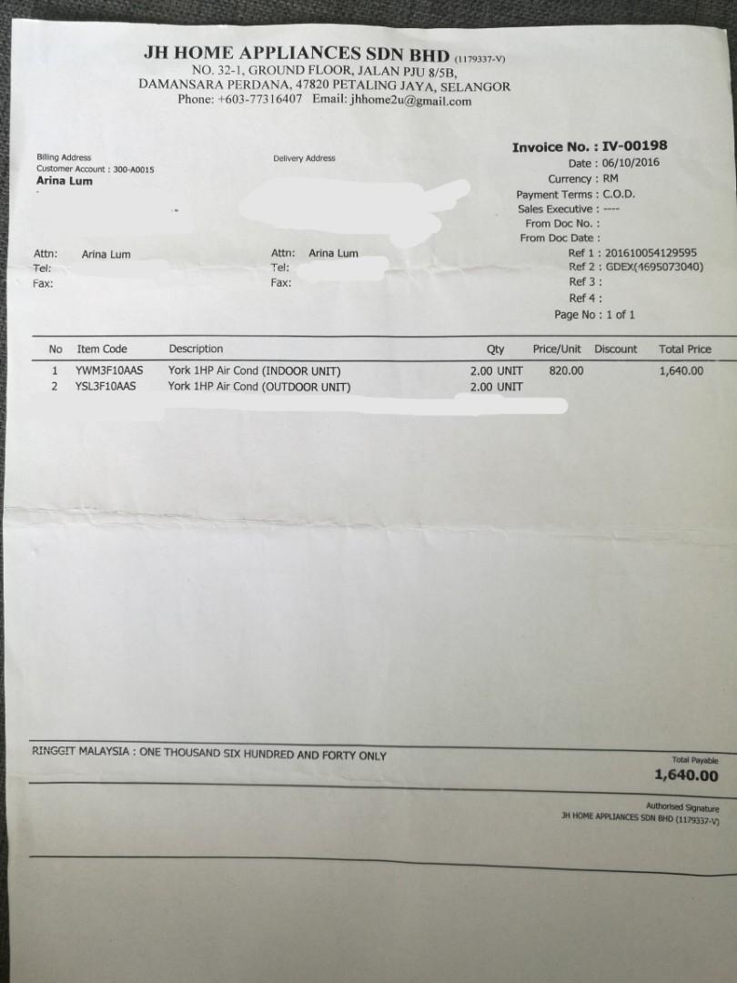 Jh home appliances sdn bhd address deals