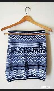 Tribal Mini Skirt rok knit min8