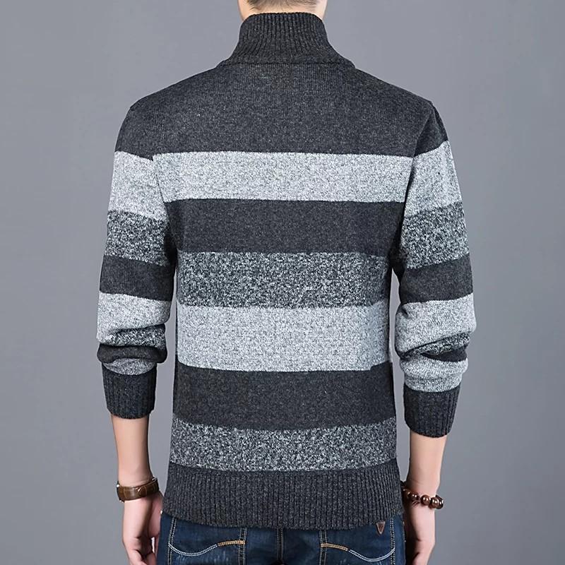 2019 Thick New Sweater For Mens Cardigan Slim Fit Jumpers Men s