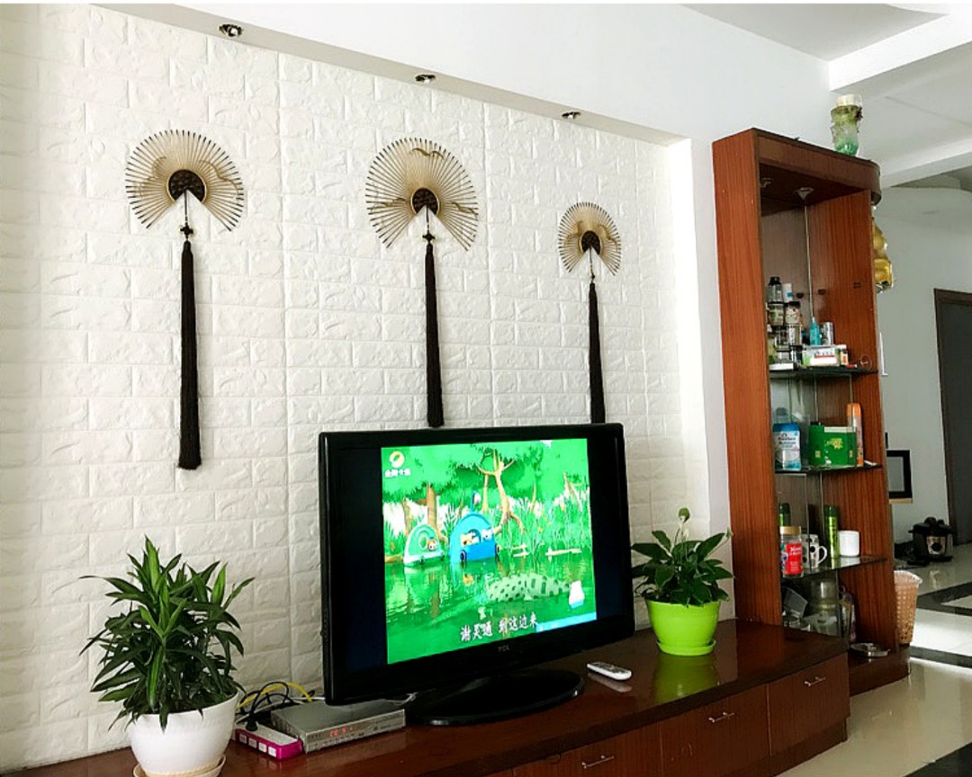 3D Brick Pattern Wallpaper Rumah Perabot Home Dcor Di Carousell
