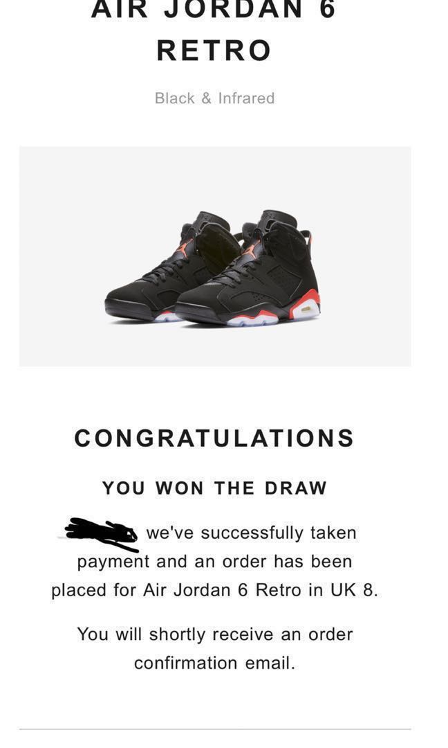 air jordan 6 retro og infrared