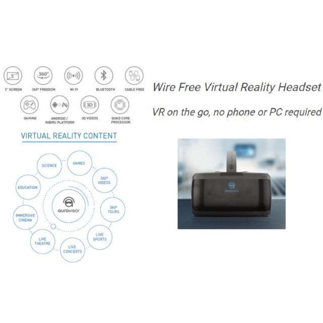 Auravisor all in one outlet virtual reality vr goggles headset