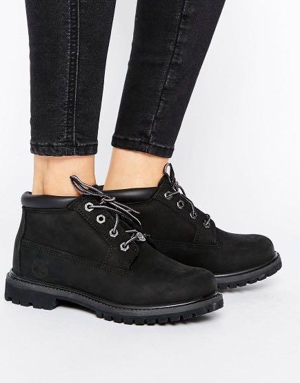 timberland black chukka boots womens