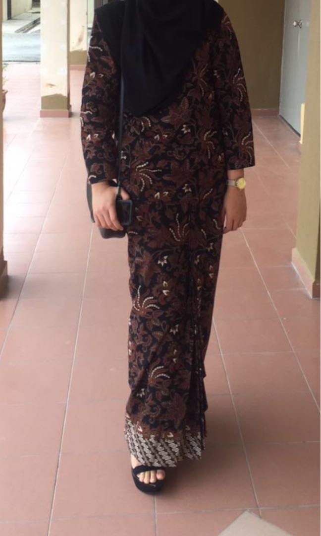Baju Kurung Batik Indonesia Muslimah Fashion Two Piece On Carousell