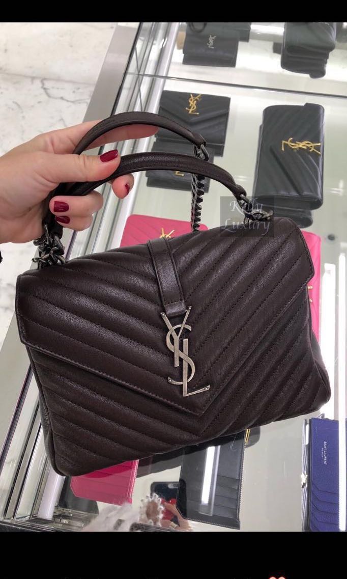 ysl medium college bag black