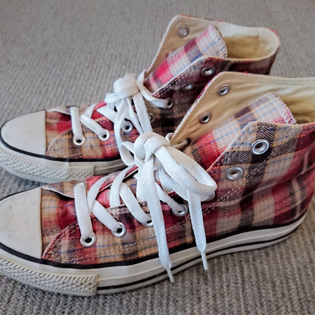 Tartan converse high tops new arrivals