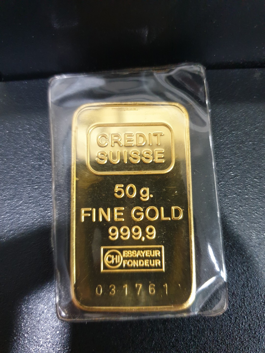 Credit Suisse 999 9 50 Grams Bar Good Condition Women S Fashion Jewelry Organisers Precious Stones On Carousell